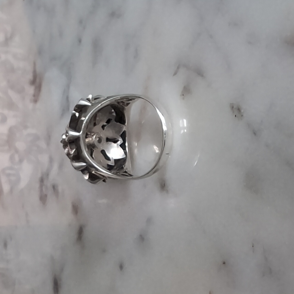 Multicolor Gemstone Silver Ring - image 4